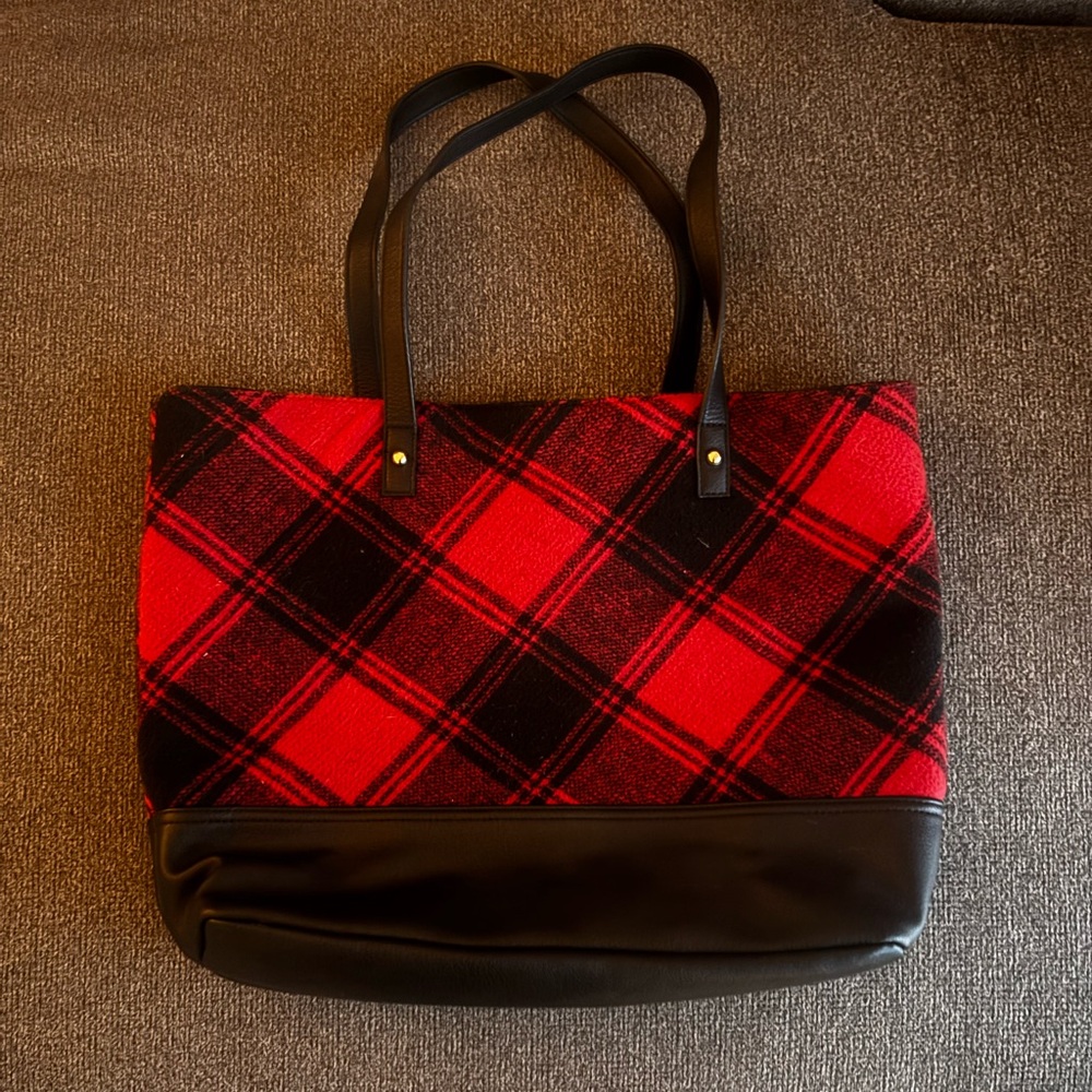 Buffalo Plaid Tote Bag